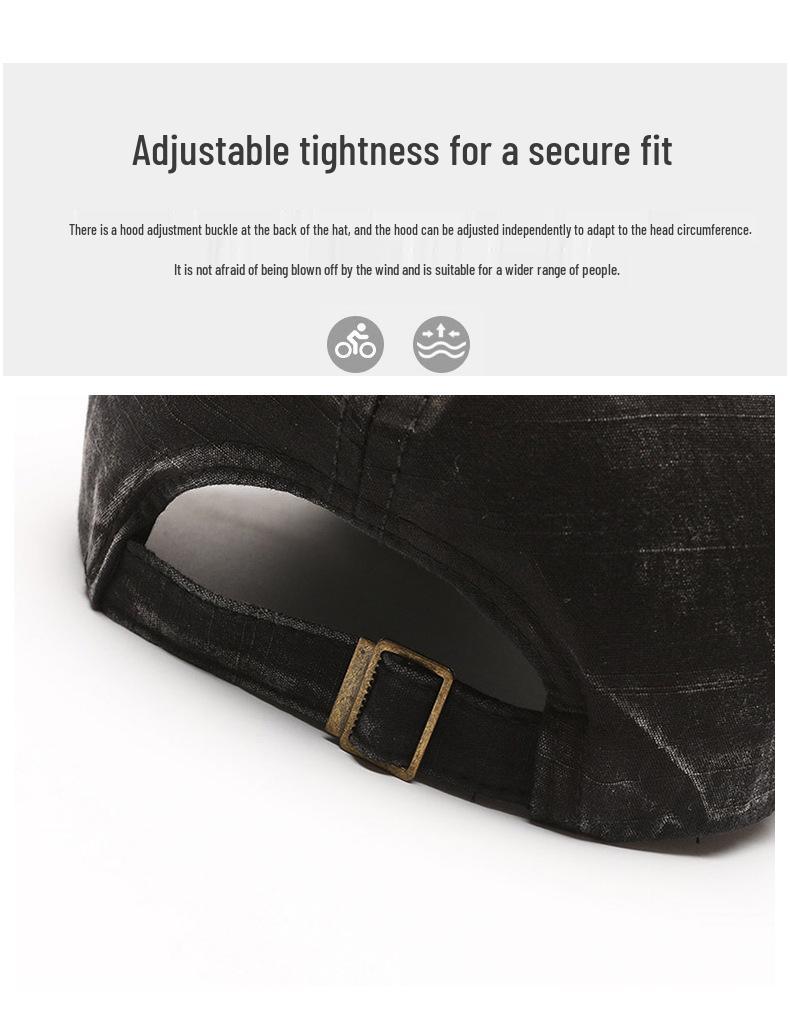 Vintage gewaschene Baseballkappe aus Denim mit Farbverlauf, Unisex Frühling/Sommer, Weich & Atmungsaktiv, Retro Casual Stil