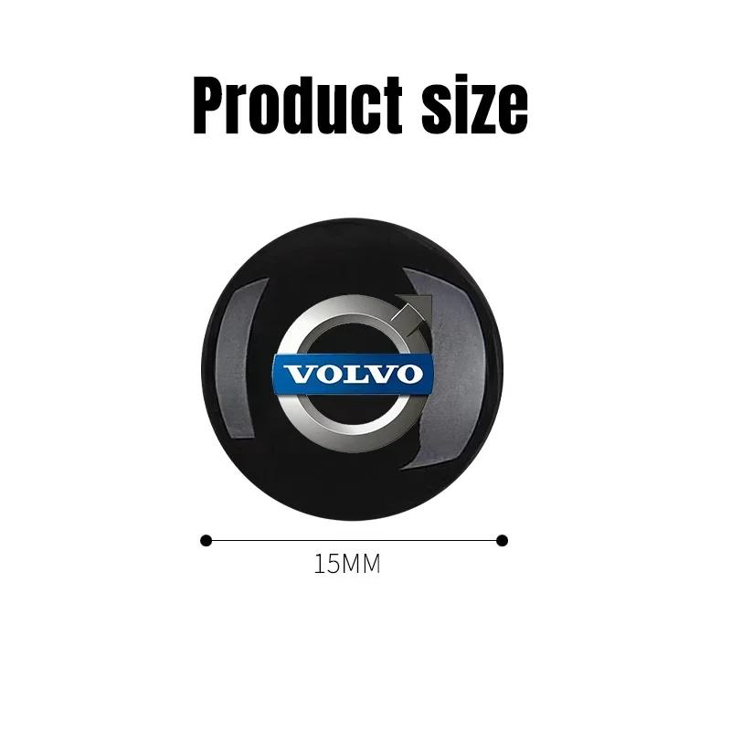 4 pegatinas protectoras antipolvo para el núcleo de la cerradura de la puerta del coche Volvo S40 S60 S90 XC40 XC60 XC90 V40 V50 V60 V90 C30 C70 S80 V70