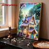 Das Exquisite Perlmosaik-Gemälde des Disney Traum-Feenhauses Handgefertigte Perlenstickerei-Kunstwerke Geschenke für Paare Heimdekorations-Designs