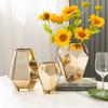 Nordic Style Electroplating Process Glass Vase Modern Decorative Vases Living Room Decoration Home Decor Vases For Interior