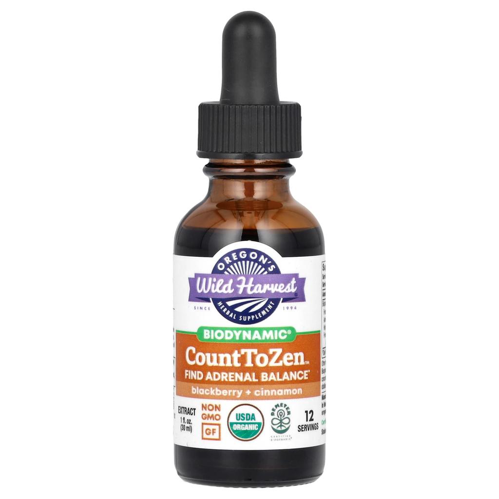 Oregon'S Wild Harvest, Biodynamic, Count to Gen Extract, Blackberry + Cinnamon, 30 Ml (1 Fl Oz)
