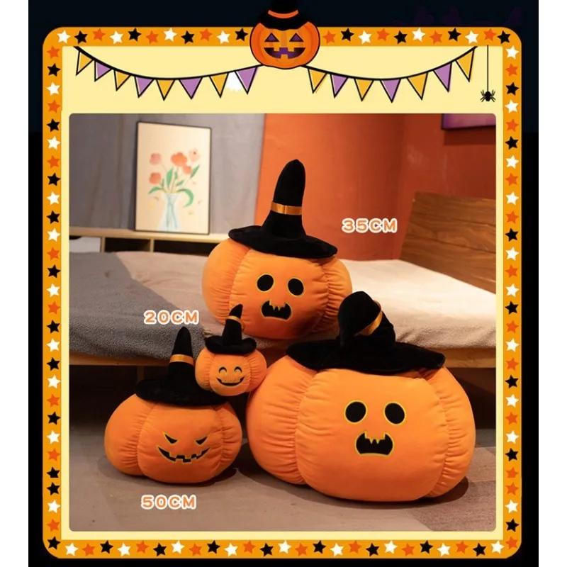 New Home Textile Products Funny Halloween Pumpkin Pillow Soft and Comfortable Pillow Stretch Super Soft Pillow Orange Cushion