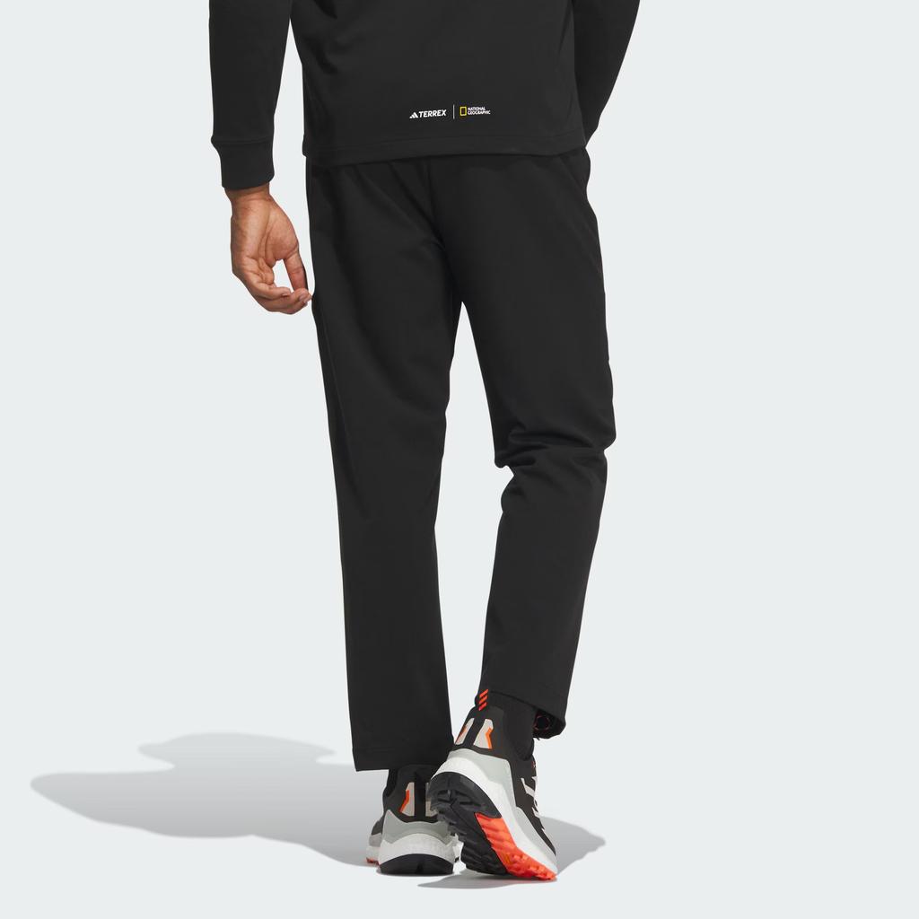 Adidas Softshell Wind.Rdy Solid Logo Outdoor Windproof Softshell Woven Pants Men Pants Black IN2229