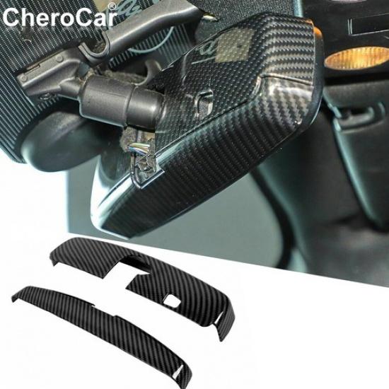 Interior Rearview Mirror Cover Trim Accessories For Ford Bronco 21+ Carbon Fiber