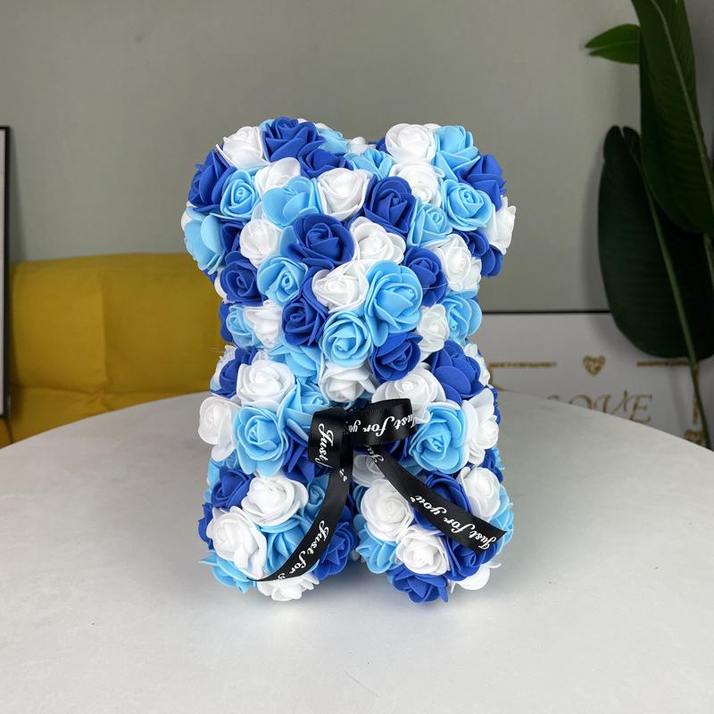 Eternal Rose Bear - Gradient Foam Teddy Bear for Valentine s or Birthday Gift Single Light