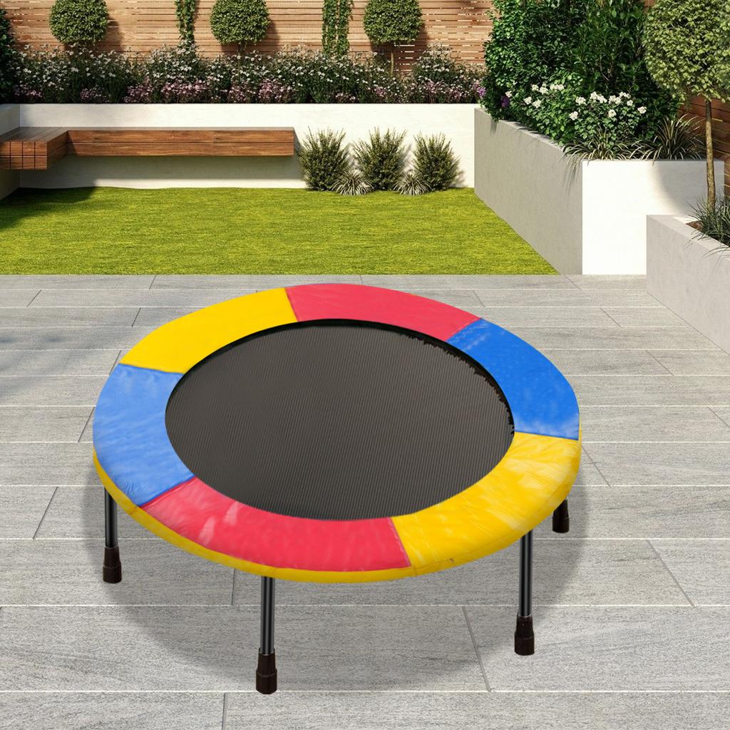 8 Ft PVC Trampoline Pad,Green/Blue/Multi-color Round Trampoline Replacement Safety Pad for Trampoline Facilities