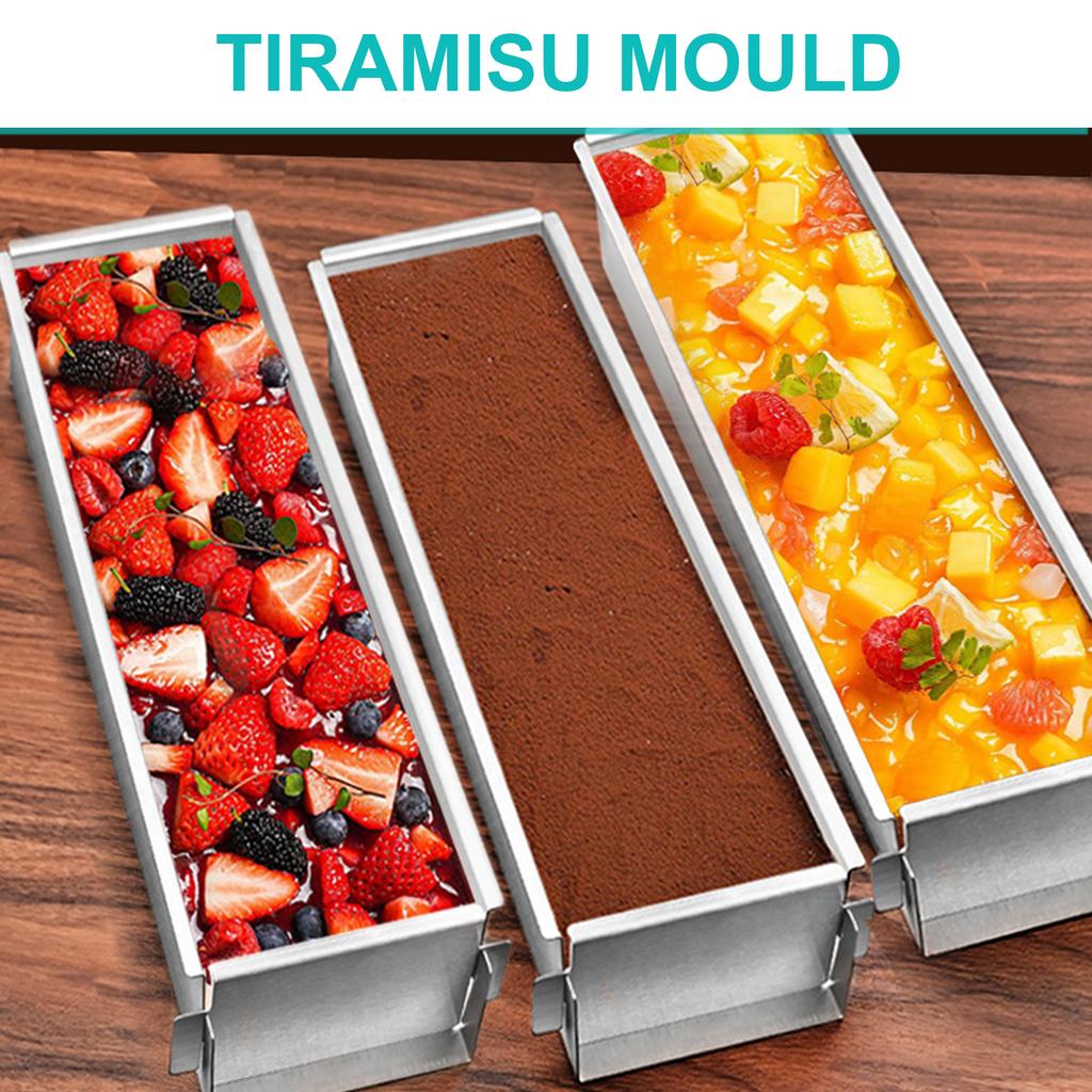 Tiramisu-Form aus Edelstahl mit abnehmbarem Boden, praktische Brotformen, Mousse-Kuchenform für Liebhaber des Heimbackens