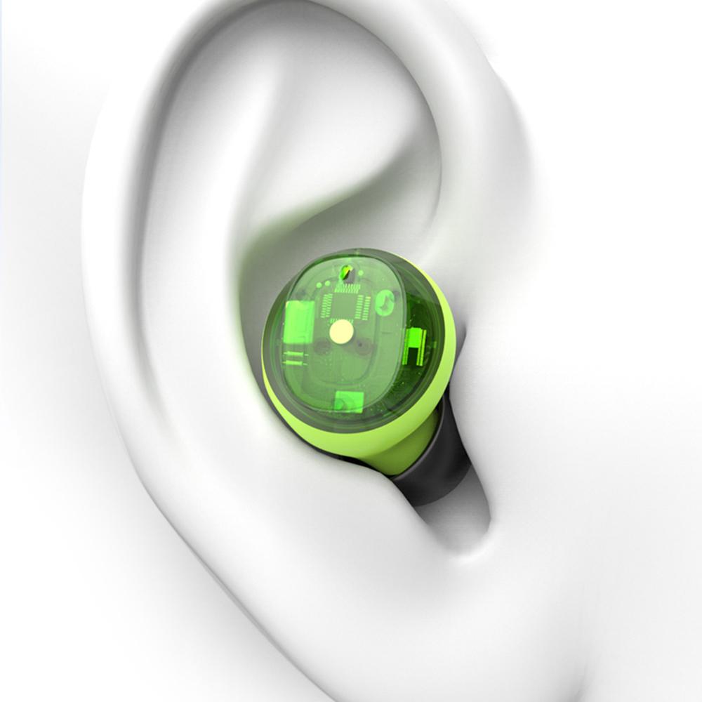 

H20 Bluetooth-compatible Headset Sports Headphone TWS Wireless Earphone with Digital Display Charging Case Black