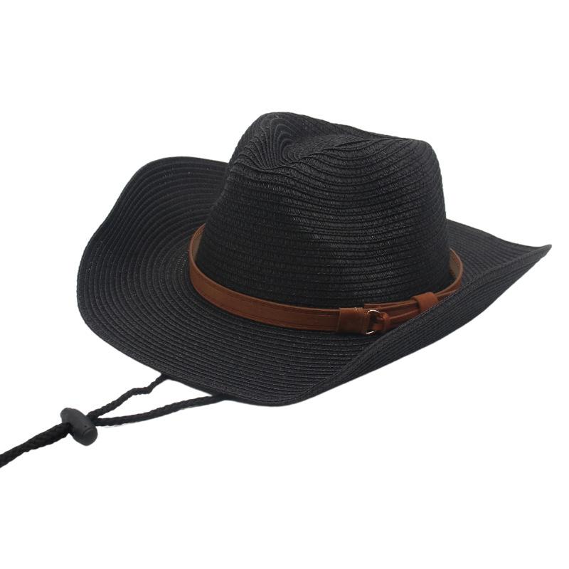 Vacation Style Lafite Straw Hat Handmade Sunscreen Visor Panama Beach Simple Weave Seaside Small Fresh