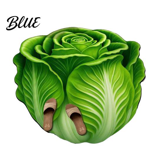 3D Visual Effect Living Space Mat Non-Slip Cabbage Floor Rug Chinese Absorbent Bathroom for Entrance