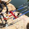 Adjustable Double Rod Holder for 36'' Fishing Chair - Durable Aluminum-Magnesium Alloy Tackle Box Accessory