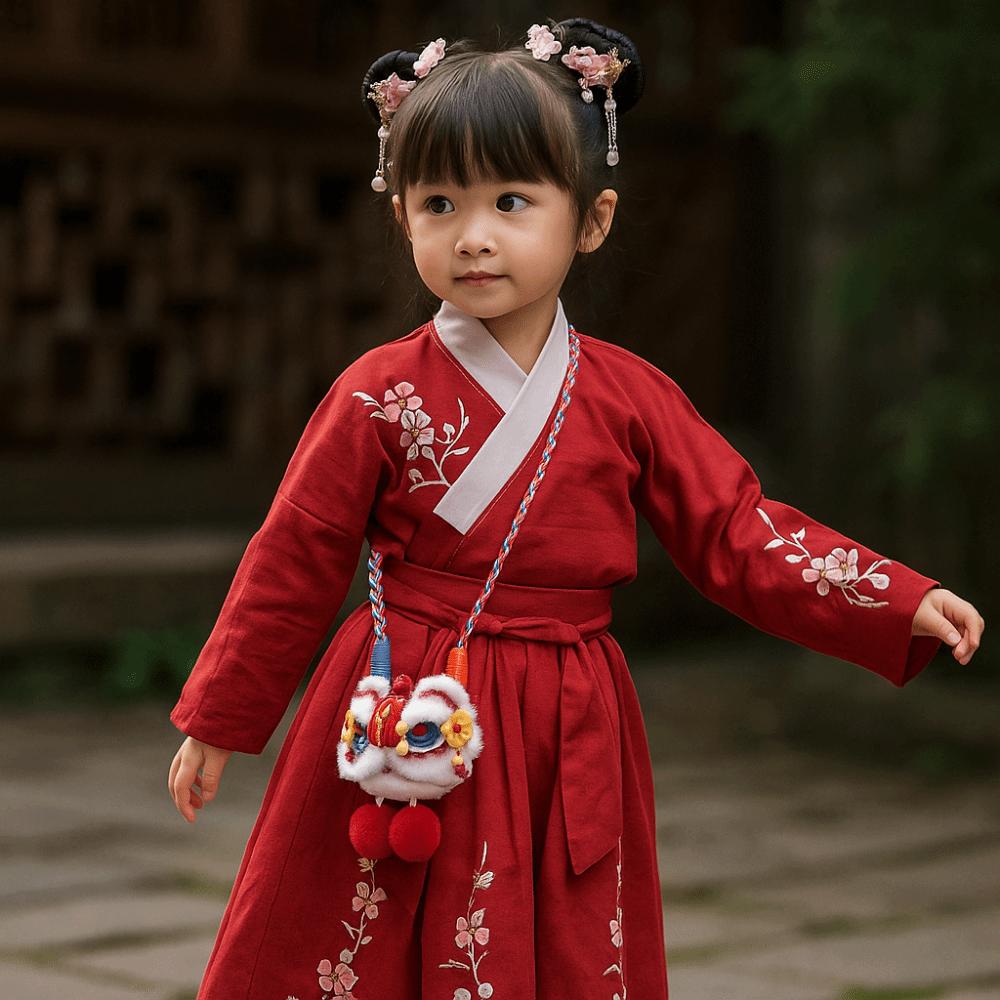 Chinese Style New Year Shoulder Bag Spring Festival Children's Lion Bag Streetwear