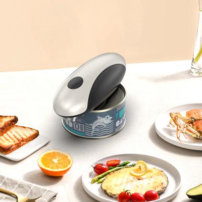 Electric Can Opener Stainless Steel Blade One-Touch Automatic Can Opener Ergonomic Handle Safety Button Hands Free Kitchen Gadget