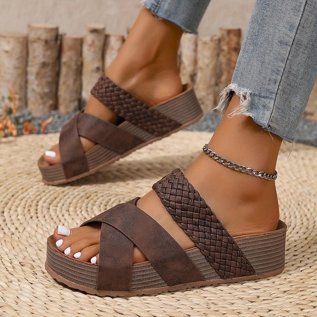 Scarpe Estive da Donna Eleganti, Facili, Comode, Leggere Sandalo a Suola Spessa