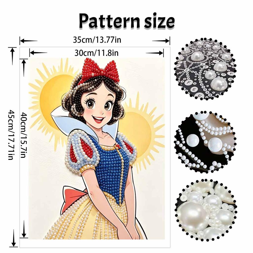 Disney Snow White pearl painting handmade diy pearl art painting simple living room hanging painting decoration