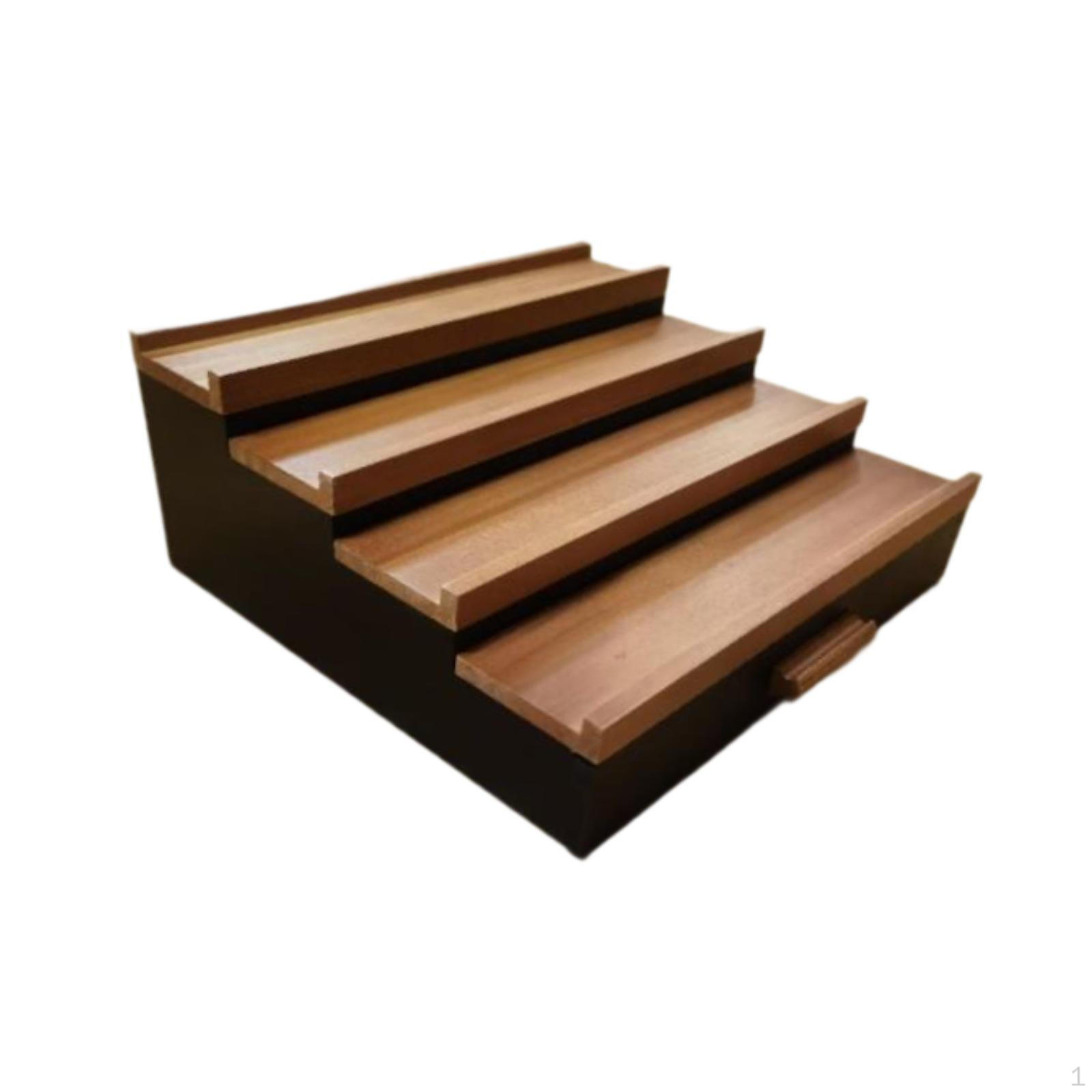 

Косметическая полка дисплей стойка подъемная фигурка универсальная с ящиками орнамент макияж вечеринка духи Wood Color