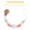 2021 Neue Tragbare Babykette Holz Silikonkette Anti-Fall-Clip Beißzubehör