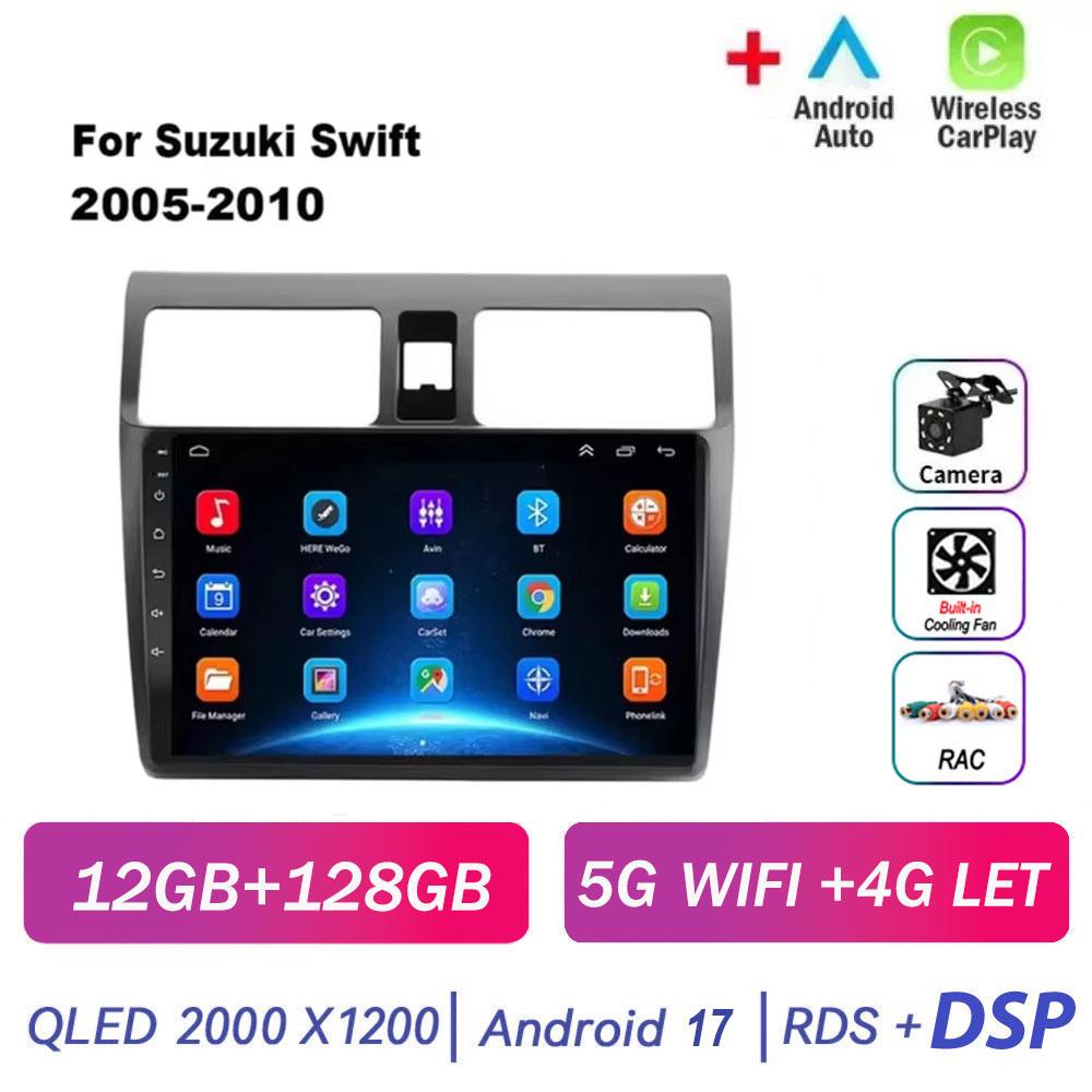 Android 17 Car Radio for Suzuki Swift 2005 2006 2007 2008 2009 2010 2DIN Multimedia Player Navigation Carplay GPS Video IPS 4G