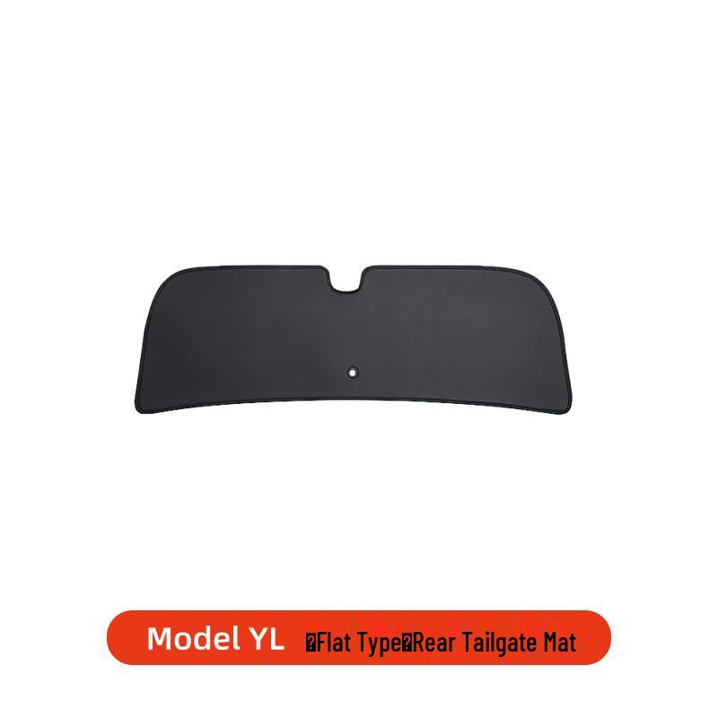Tesla Model Y Refresh Trunk Tailgate Mat - Leather Sticker for Tailgate Protection and Interior Enhancement