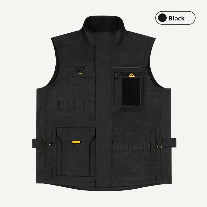 Multi-Pocket Electrician Work Vest Outdoor Fishing Gear Functional Multi-Functional Tool Vest Standard Polyester Casual Vest