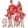 Pigiama Carino Set Famiglia Stampa, Abbigliamento da Casa, Set Famiglia Top a Maniche Lunghe Pantaloni