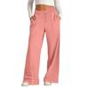 Women's Pants Fashion Casual Pants Solid Color Drawstring High Waist Pants With Pockets