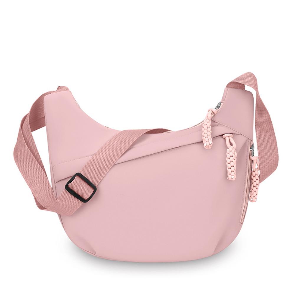 Fashion Large Capacity Women's Crossbody Bag Multi-layered Solid Color Shoulder Bag Simple Dumpling Bag Outdoor
