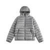 Unisex Lightweight Hooded Down Jacket Winter Short Puffer Coat Gray Navy Beige Pink Slim Warm Outdoor Casual