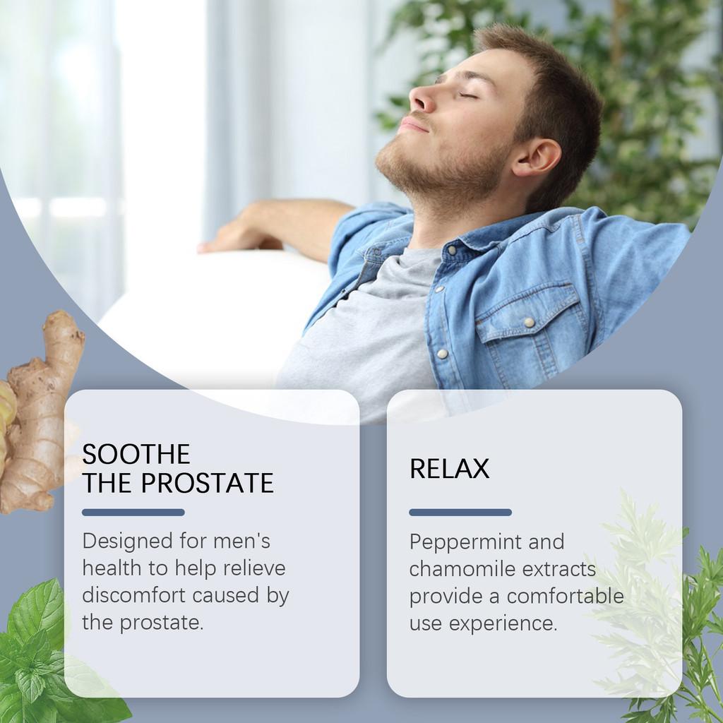 South Moon Mens Body Care Patches Soothe Prostate Discomfort Moisturizing
