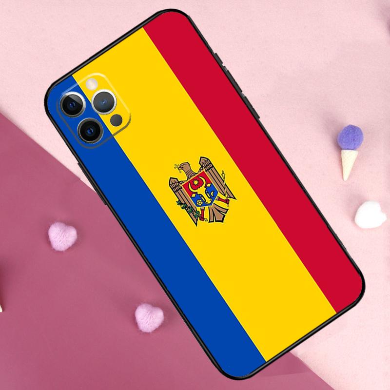 Moldova Flag Phone Case For iPhone 17 Pro Max 14 15 16 Plus 11 Pro Max 12 13 Mini 16e 17 Air Back Cover