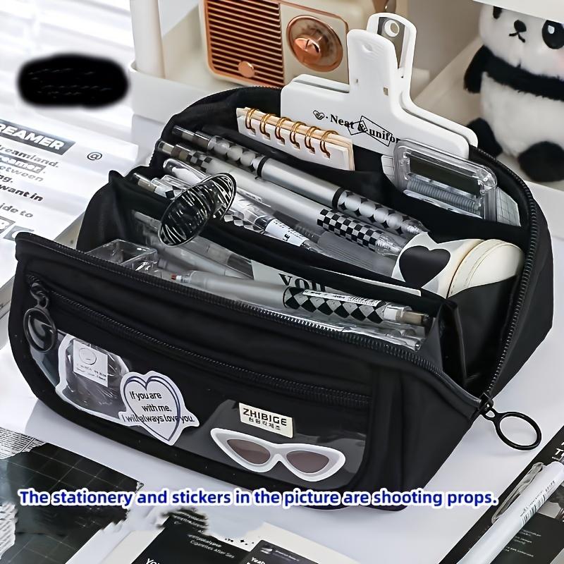 Large Capacity Pencil Case, Multi-layer Stationery Bag, Desktop Stationery Storage Bag, Large Capacity Stationery Box, Handheld