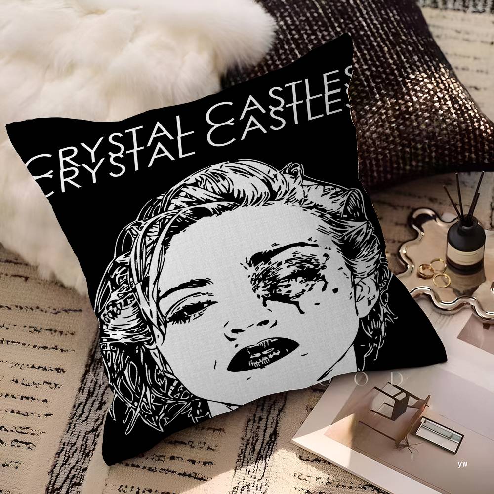 Band C-Crystal Castles Lucky Dragon Pillow Cover Sofa Cushion Cover Home Room Decoration Children Gift