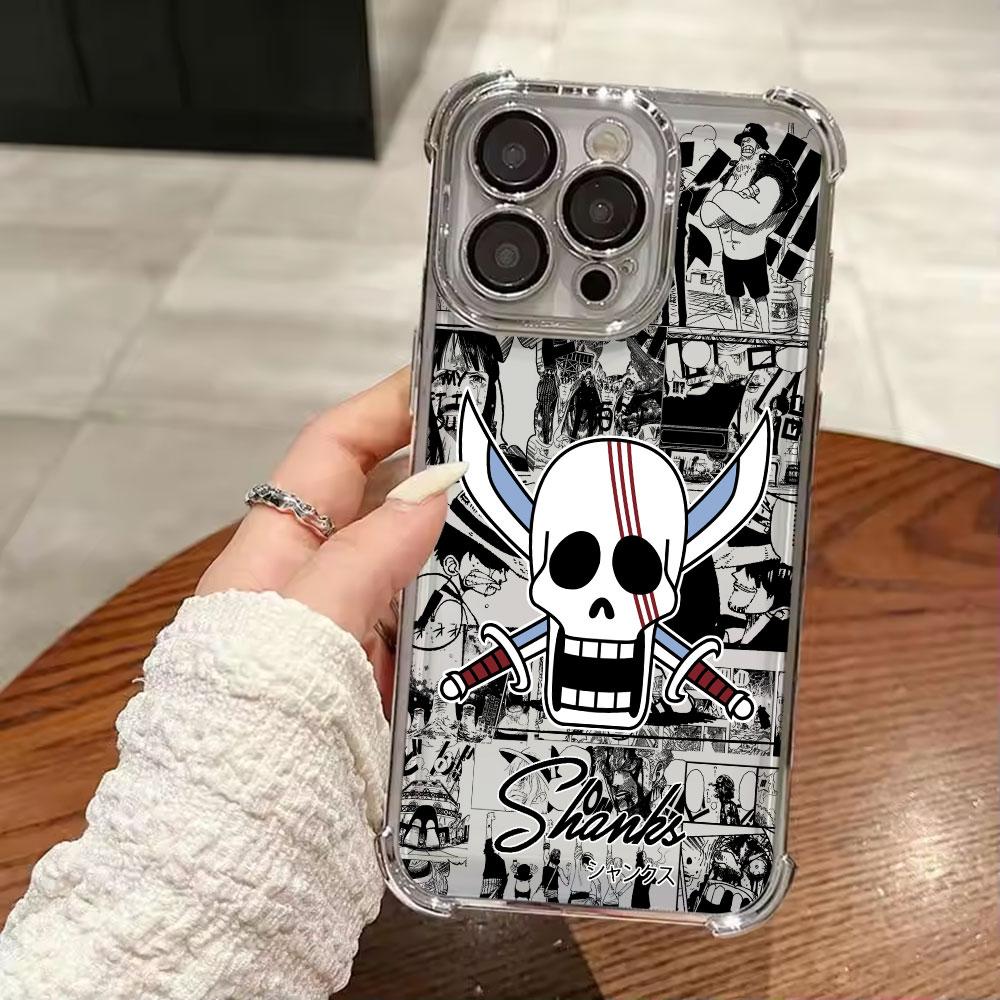 Anime Logo One Pieces Luffy Funda For iPhone 17 Pro 16 15 14 13 12 11 Pro Max Case 17 Plus 17E 16E 17Air Protection Phone Cover