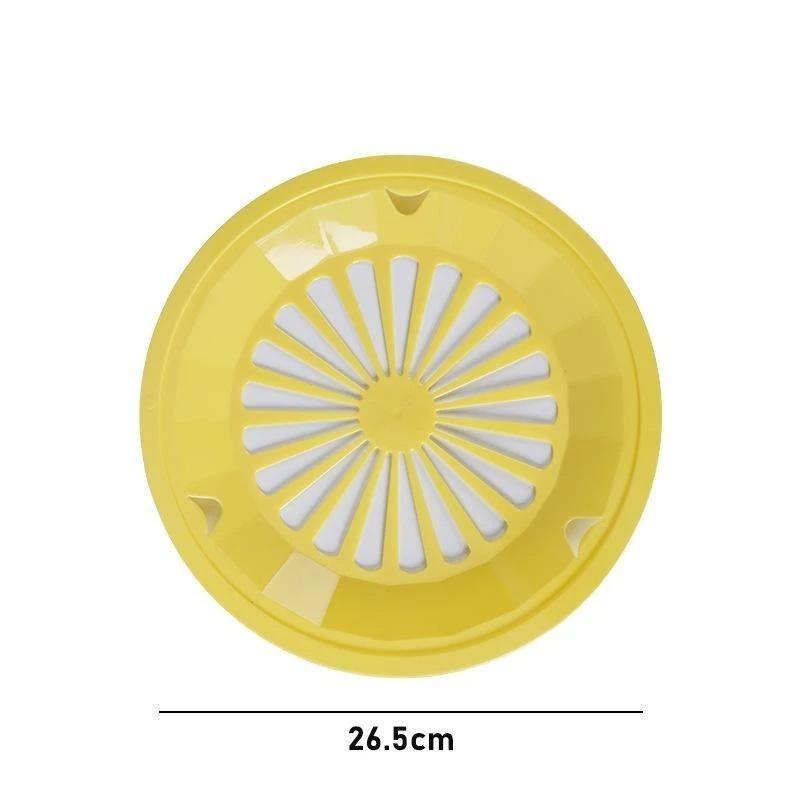 12 Piezas Soportes para Platos de Papel de 10 Pulgadas Dispensador Redondo de Plástico Reutilizable para Platos de Papel con Ranuras de Encaje 5 Colores Brillantes para Fiesta