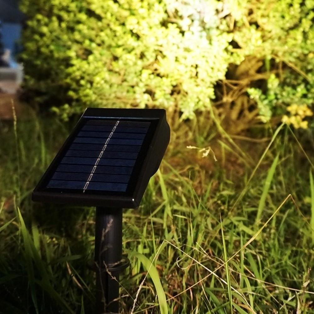 2/7 LED Solarstrahler Ultrahell Wasserdicht Landschaftswandleuchte Verstellbar Frostsicher Wegbeleuchtung Lampe