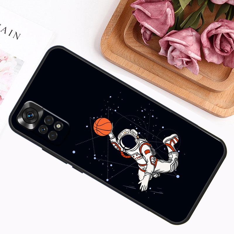 Astronaut Slam Dunk Basketball Hülle Für Xiaomi Redmi Note 14 13 12 11 9 10 Pro 9S 10S 11S 12S Redmi 14C 13C 12C 10C Abdeckung