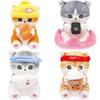 Shark Mofusand Cat Worker Series Plush Doll Working Cat Ornament Pp Cotton