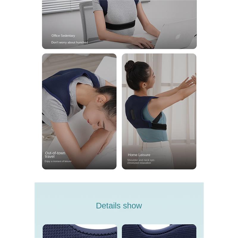Back Hump Corrector, High-frequency Vibration Male And Female Adult Posture Strap,posture Correction Scoliosis Massage Back Belt