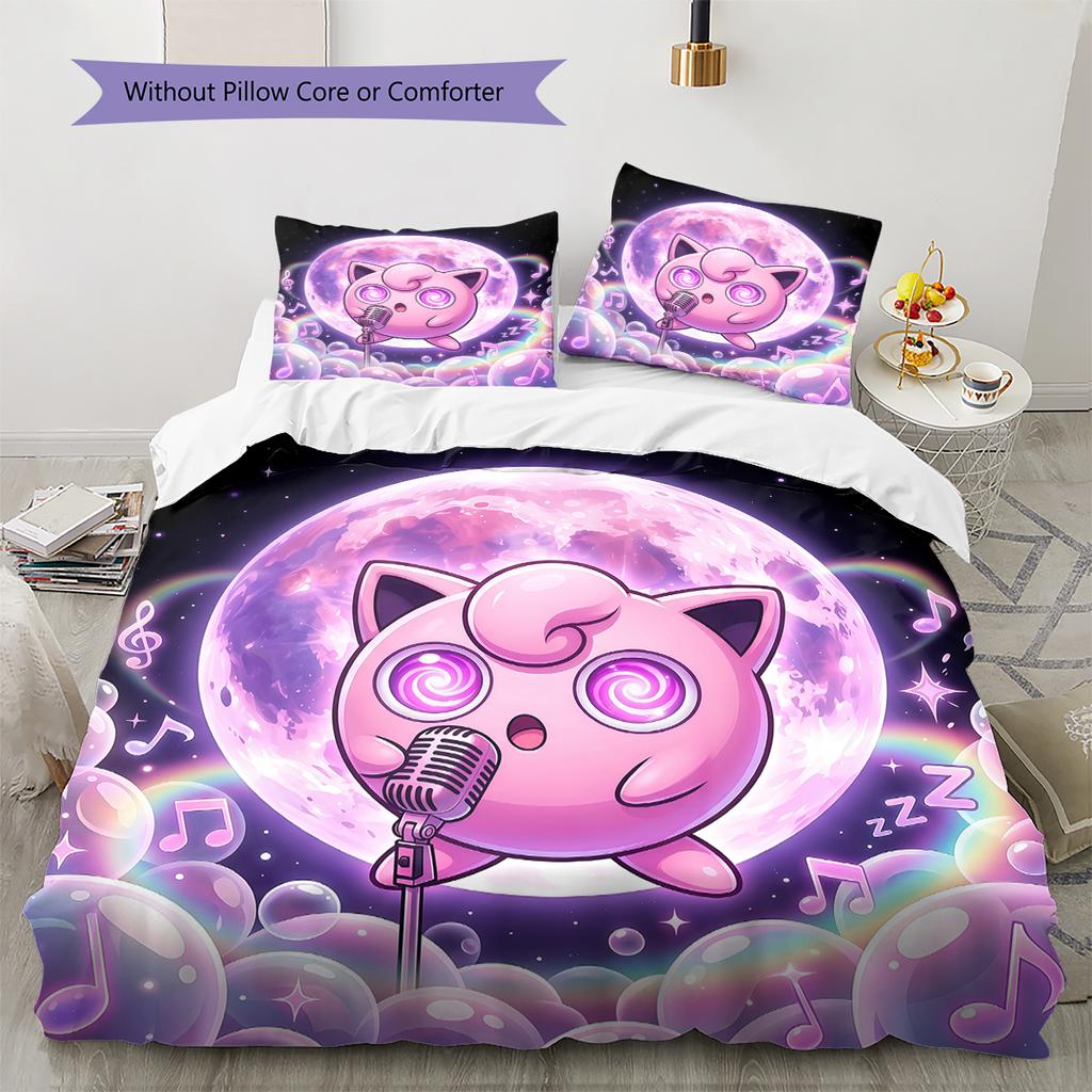 Jigglypuff Soft and Comfortable Duvet Cover,Children's Bedding Set Gift,Extra Large Size, Various Sizes Available -HYQ77