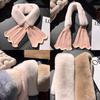 Fish Tail Scarf, Women's, Plush, Scarf, Thickened, Windproof, Cold Proof, Warm Shawl, Warm