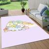 Sumikko Gurashi2 Flannel Pattern Square Carpet,Area Rug,Carpet Rug for Living Room Bedroom Sofa Playroom Decor,Non-slip Floor Mat