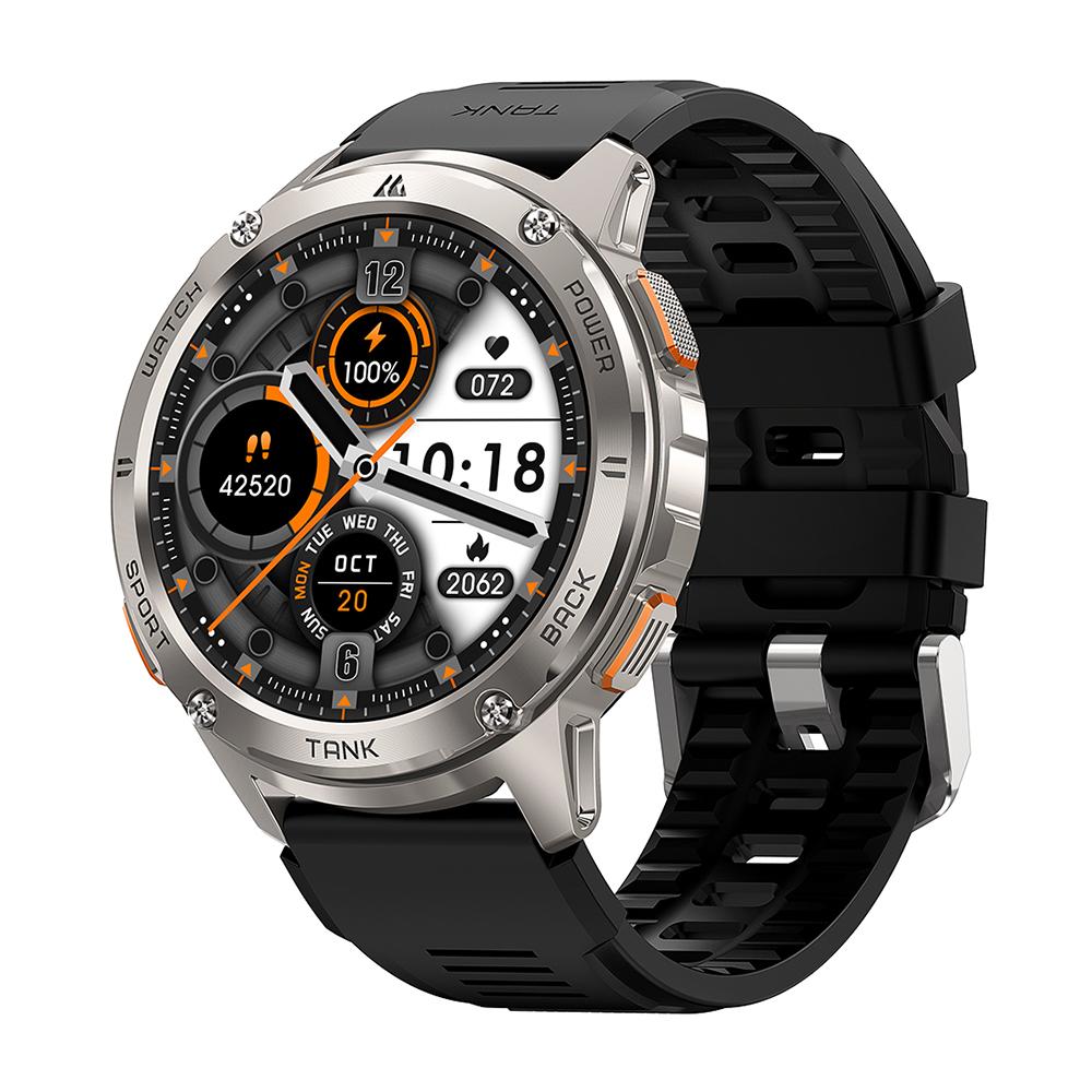 

Original KOSPET TANK T3 Smart Watch For Men Military Smartwatch Women Digital Fitness Watches AI Voice AOD Bluetooth срібний