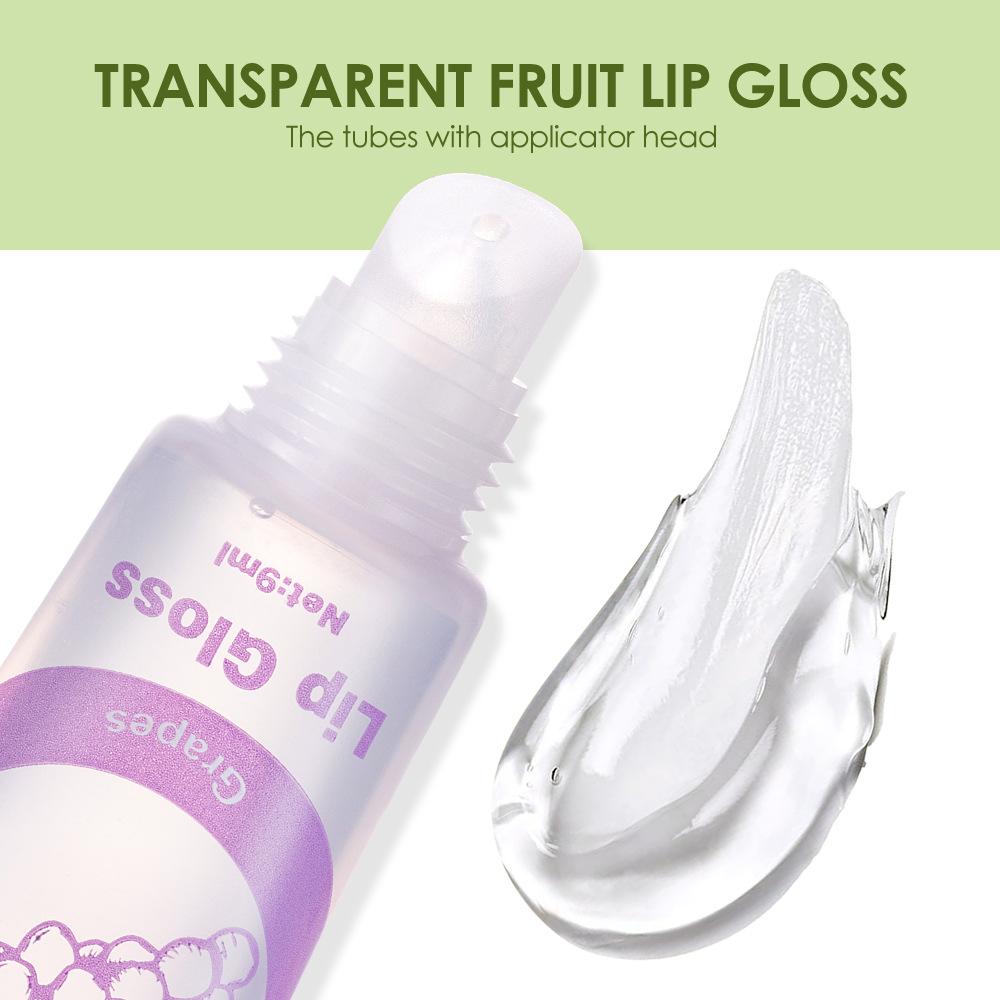Julystar Fruit-flavored Clear Lip Oil 6-bottle Lip Care Set Moisturizing and Repairing Lip Care, Removing Dead Skin and Improving Lip Health