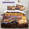 Set Copripiumino Trapuntato Rocket League Copripiumino Federa Decorazione per la Casa Regalo di Compleanno (1 * copripiumino + 2 * federa, senza nucleo)