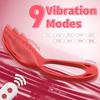 Sexspielzeug für Erwachsene Tragbarer Slip-Vibrator für Frauen mit 9 Vibrationsmodi Vibrierender Penisring Klitorisstimulator Sexspielzeug für Paare 18+