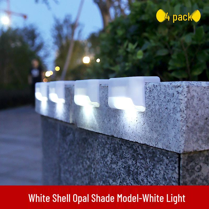 Solar Rainproof Step & Stair Lights for Outdoor Walls & Fences
