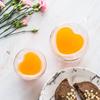 Unique Double Wall Heart Shaped Glass Coffee Mug Insulated Clear Tea Milk Cup with Handle Valentine's Day Couple Drinkware Gift