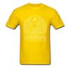 Men T-shirt BUDDHA OUTLINES Black White Cotton Tshirts Crew Neck T Shirt Casual Short Sleeve Tops Tees