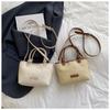 Summer Vacation Style Woven Rope Handled Beach Tote Bag Trendy Rattan Basket Shoulder Crossbody Bag