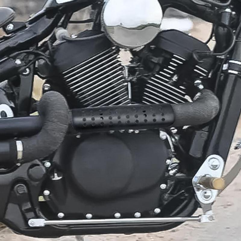 Copertura Scudo Termico Universale per Tubo di Scarico Moto Protezione Silenziatore Paramotore Accessori Moto Adatto per Moto
